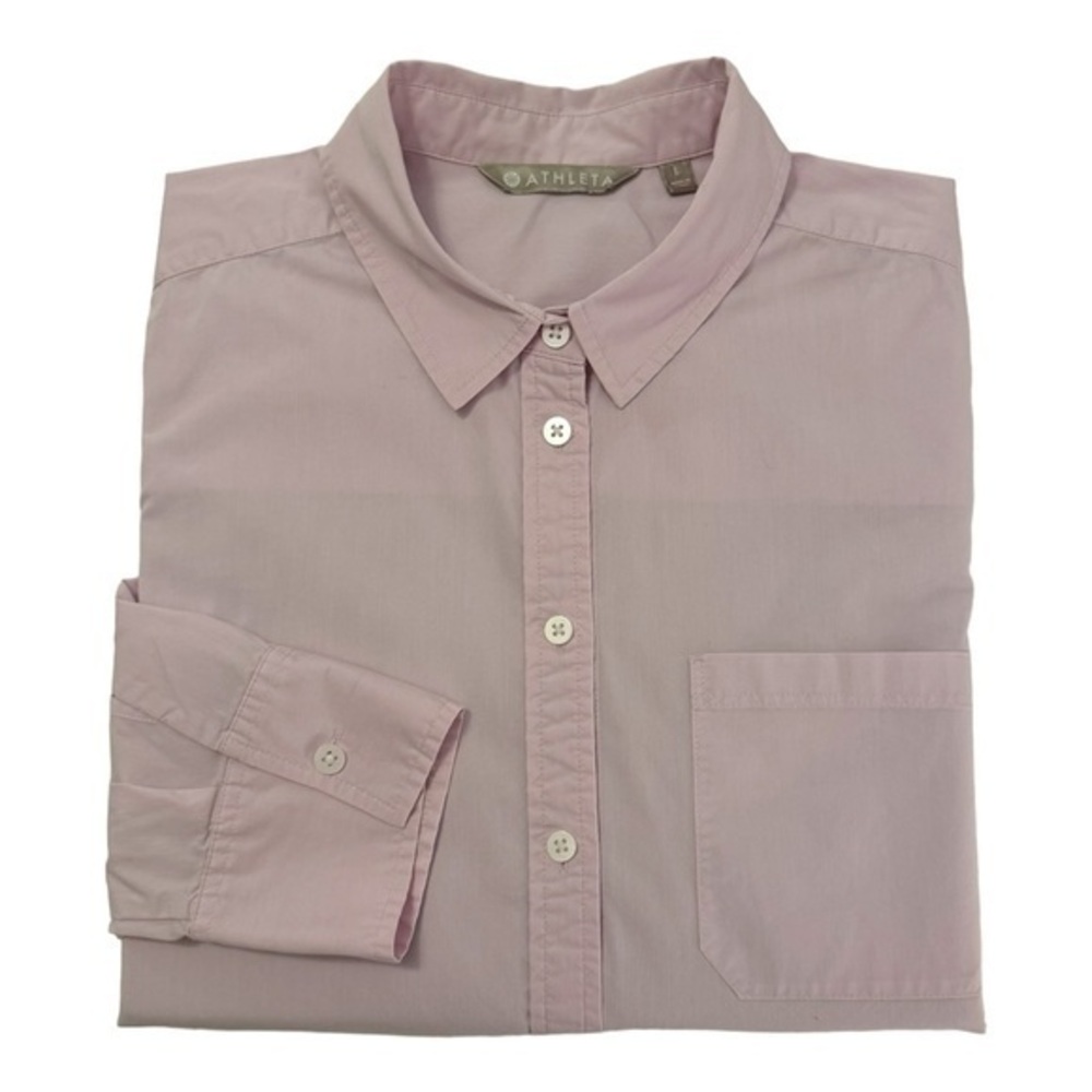 Athleta Simply Lilac Relaxed Fit Long and Lean Passage Shirt